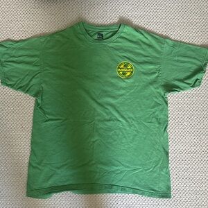 Quiksilver Vibrant Green Tee with Yellow Logo New Jersey